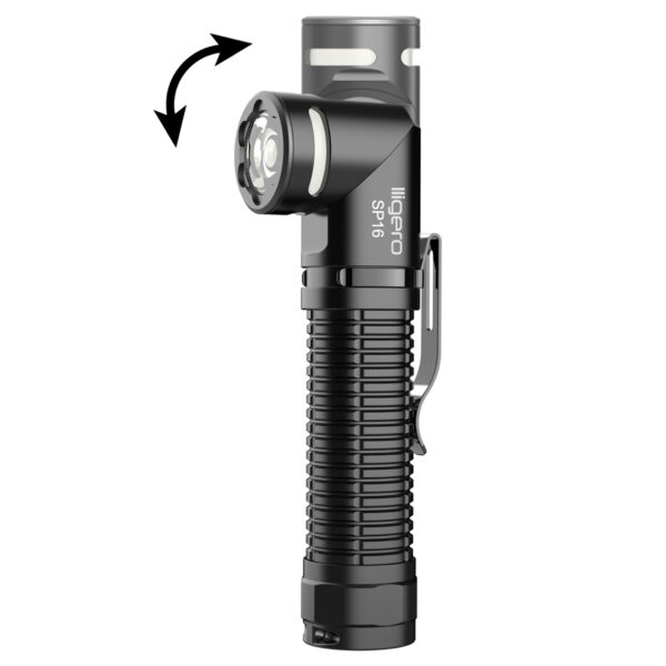 Iligero 90° Twist rechargeable flashlight